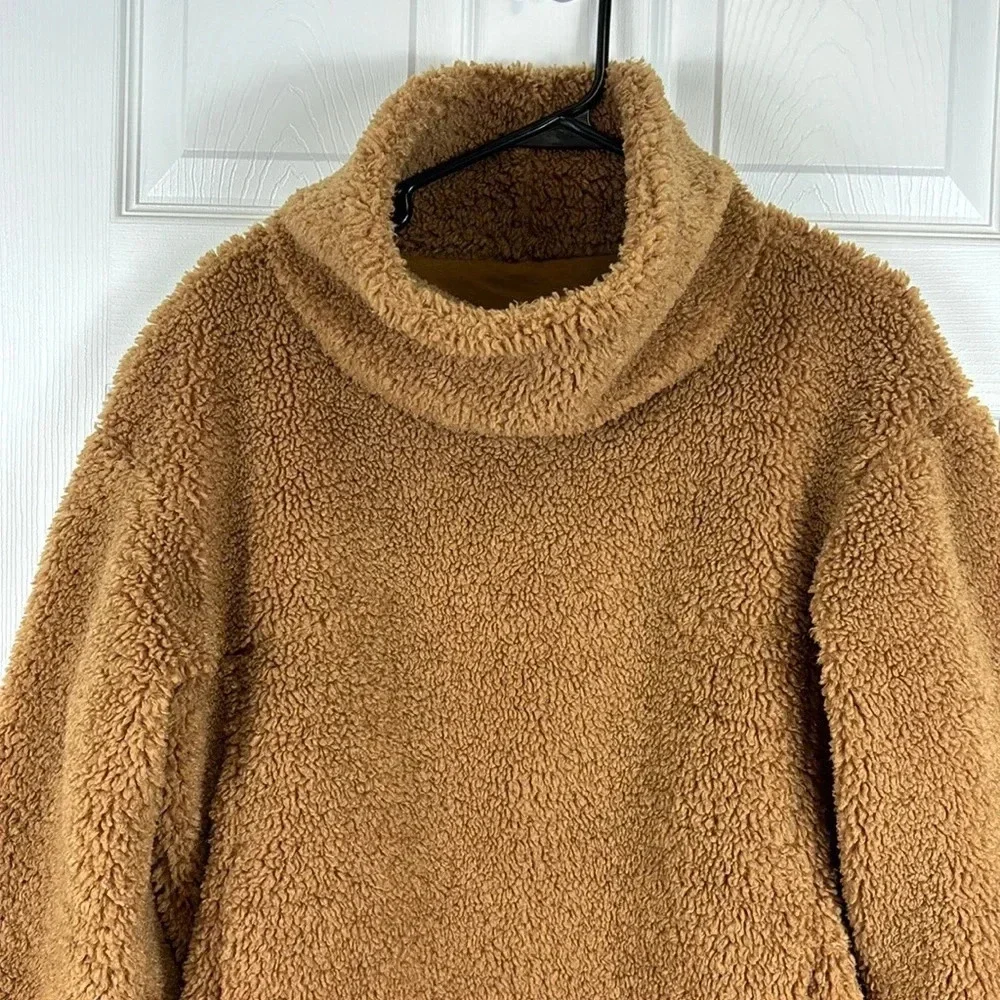 Lululemon tan brown warmth restore long pullover sz 6